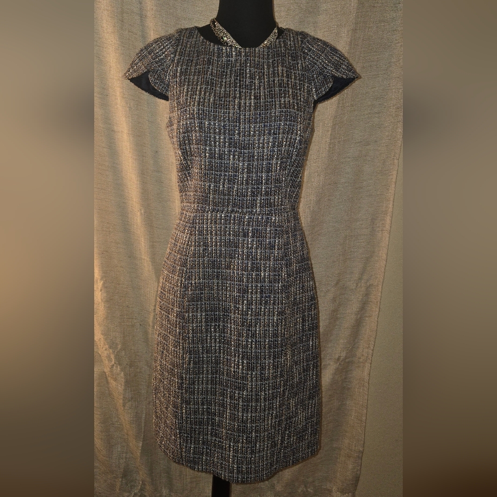 💙Used Elegant Tweed Dress